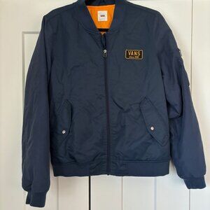 Navy Blue/Yellow Vans Bomber Jacket